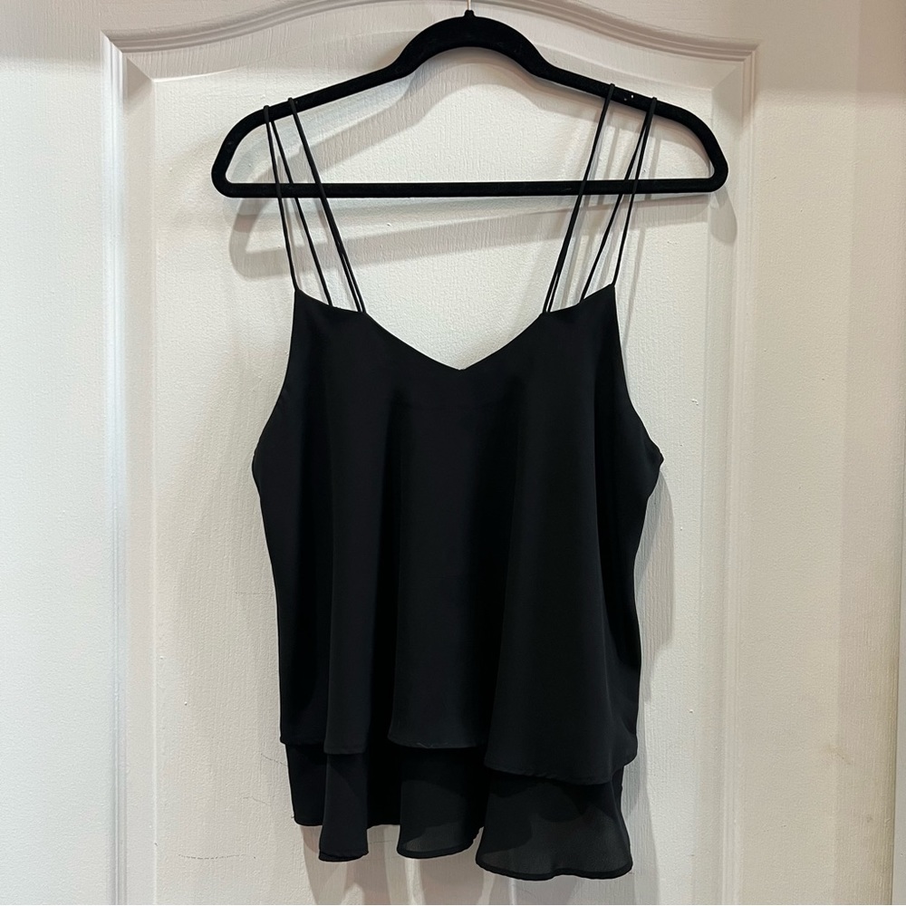 Black Loose Tank Top